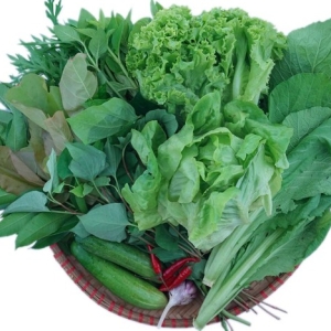 Combo rau sống ăn bún, mì, cuốn bánh tráng...