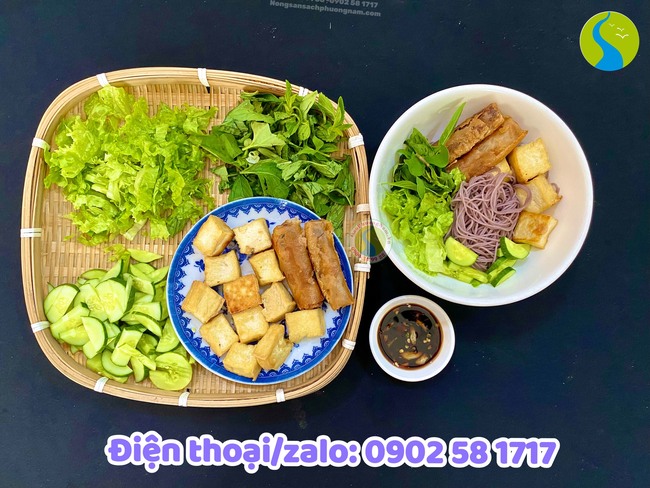 Bún gạo lứt tím 
