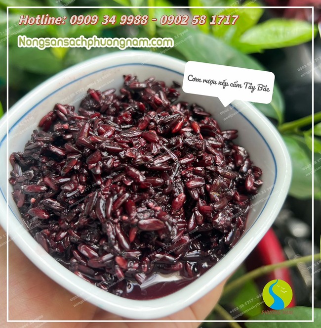 Cơm rượu nếp cẩm tây bắc