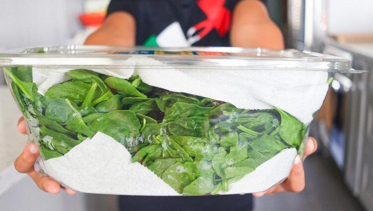 Bảo quản rau bó xôi