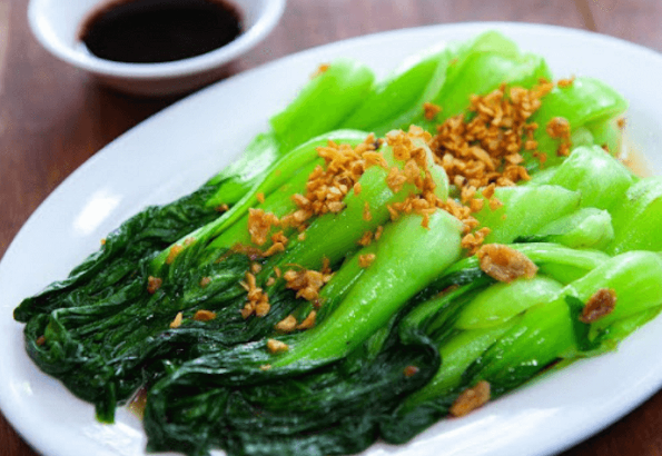 Cải thìa xào tỏi 