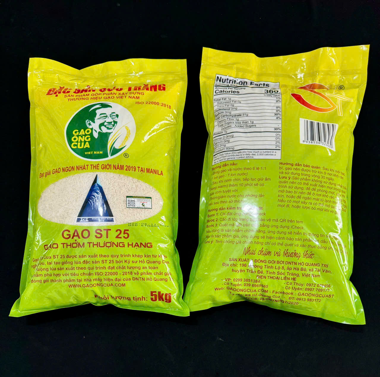 Các loại gạo Ông Cua ST25