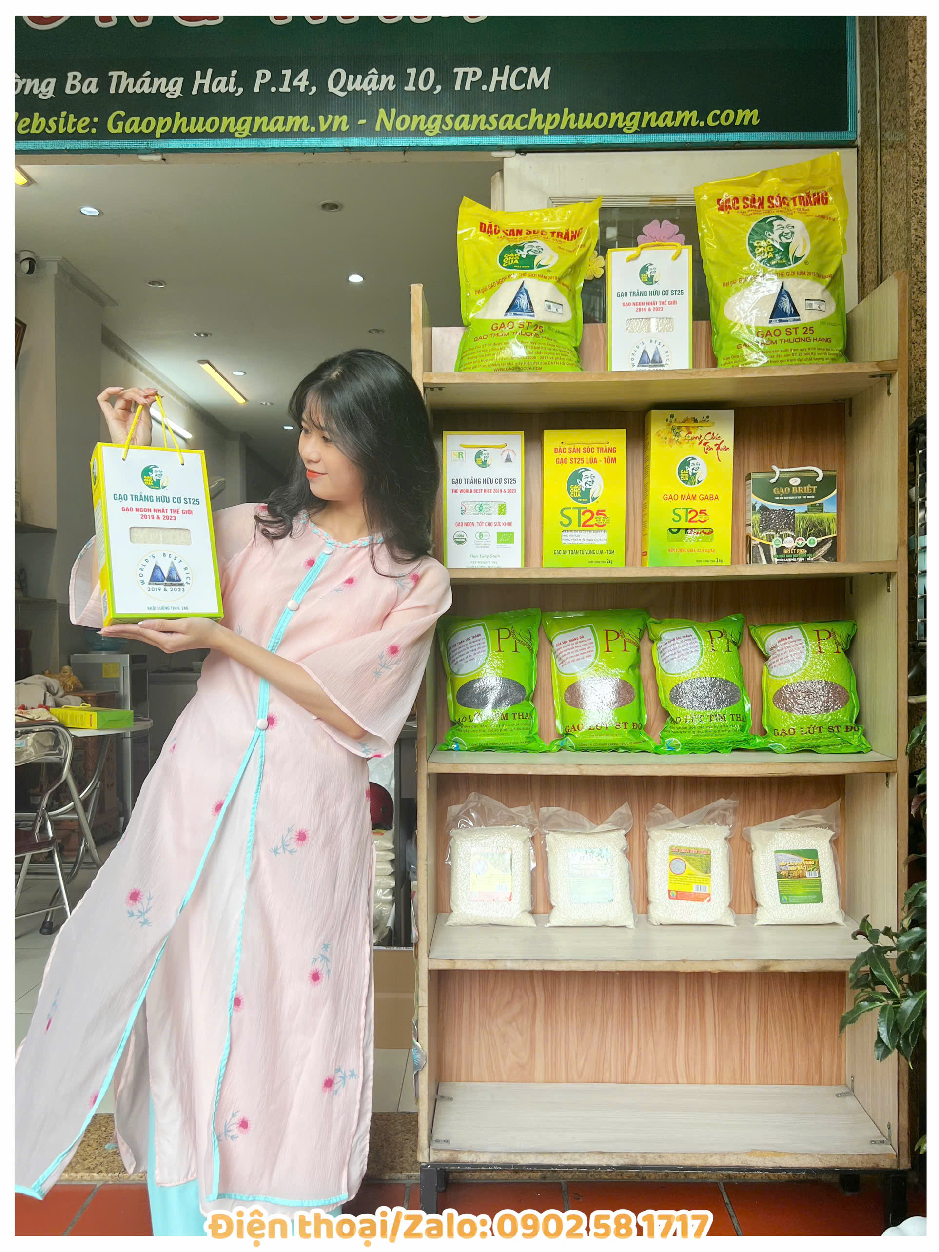 Gạo Ông Cua ST25 hữu cơ