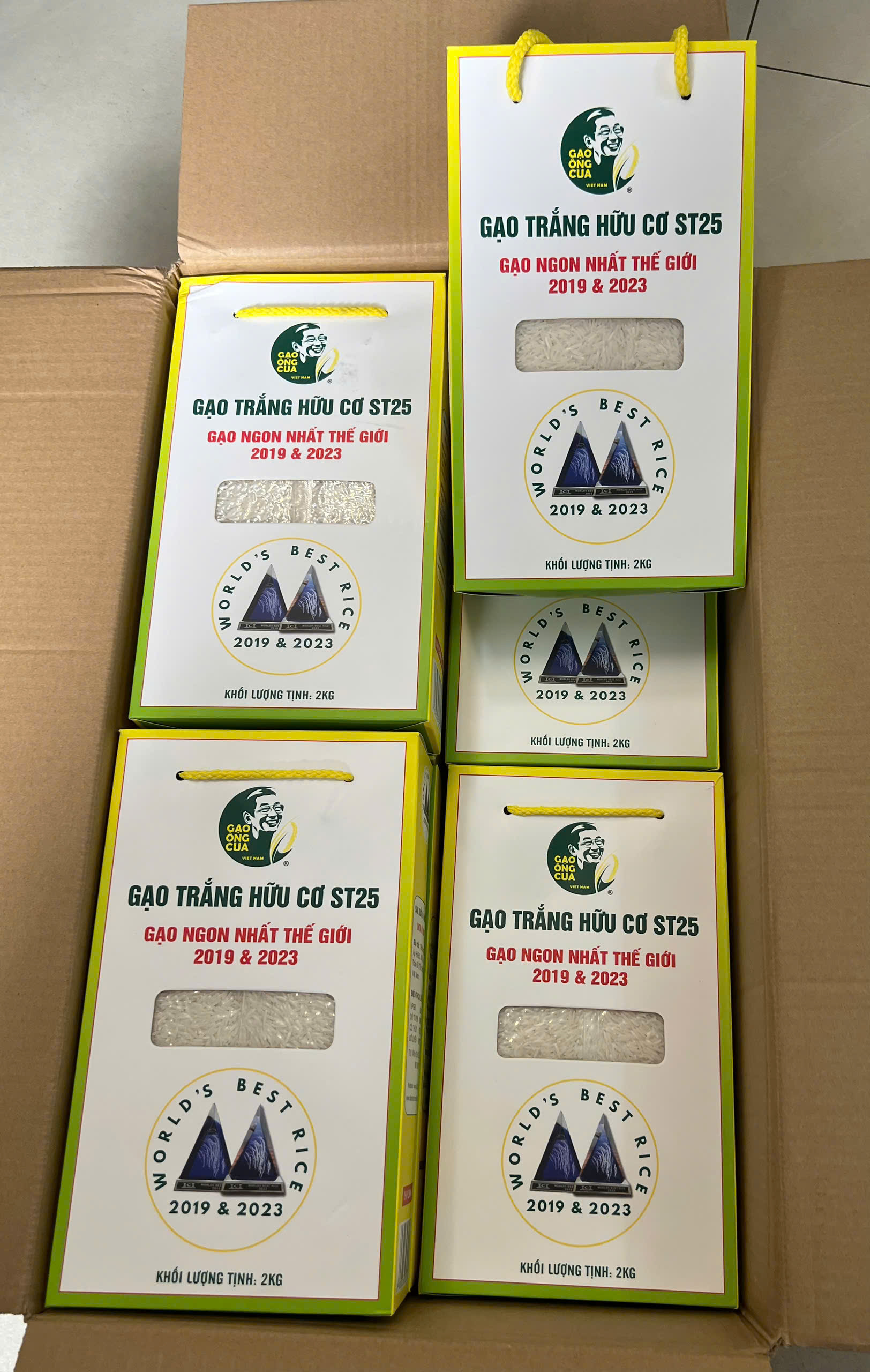 Gạo Ông Cua St25 hữu cơ 