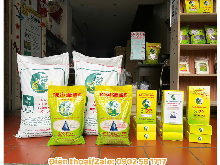 Gạo Ông Cua ST25 có mấy loại 