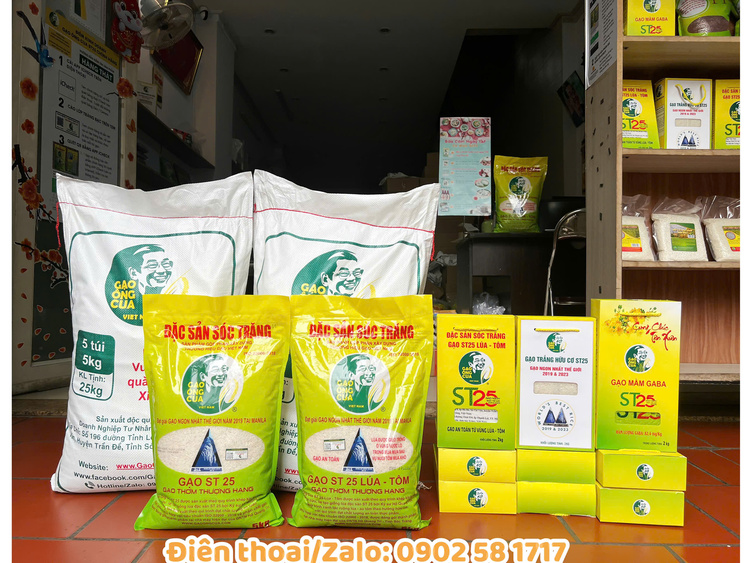 Các loại gạo Ông Cua ST25 