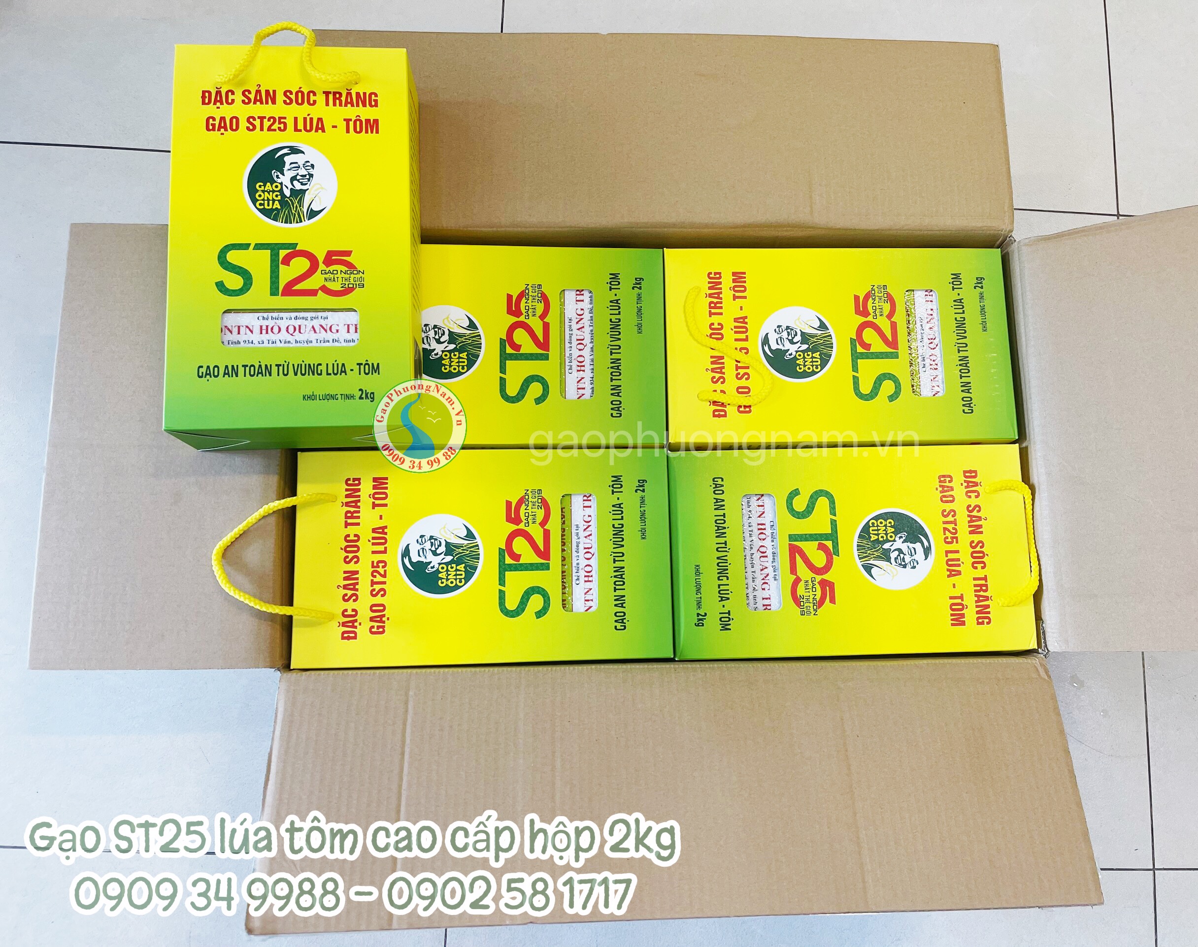 Gạo Ông CUa St25 lúa tôm cao cấp
