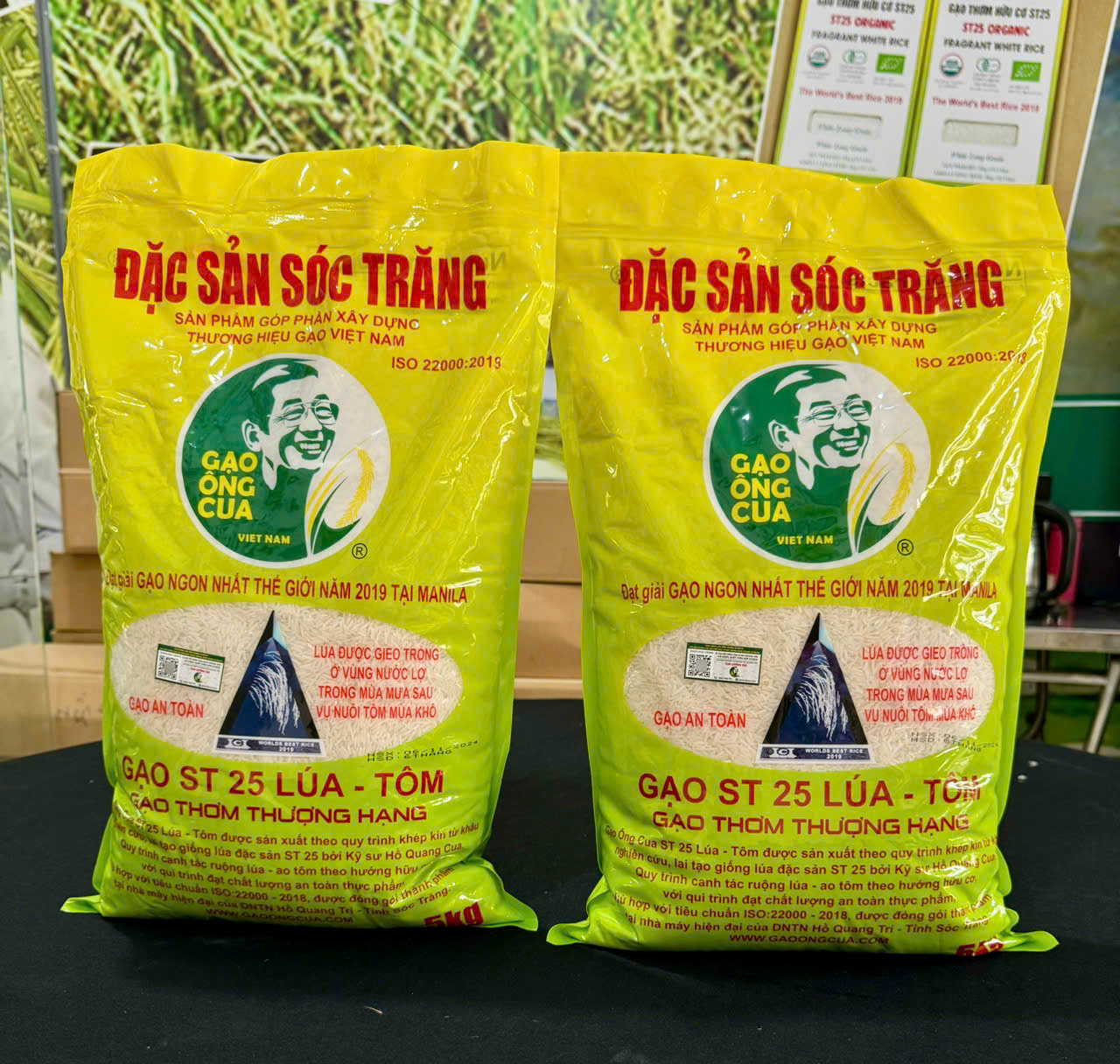 Gạo Ông CUa ST25 lúa tôm