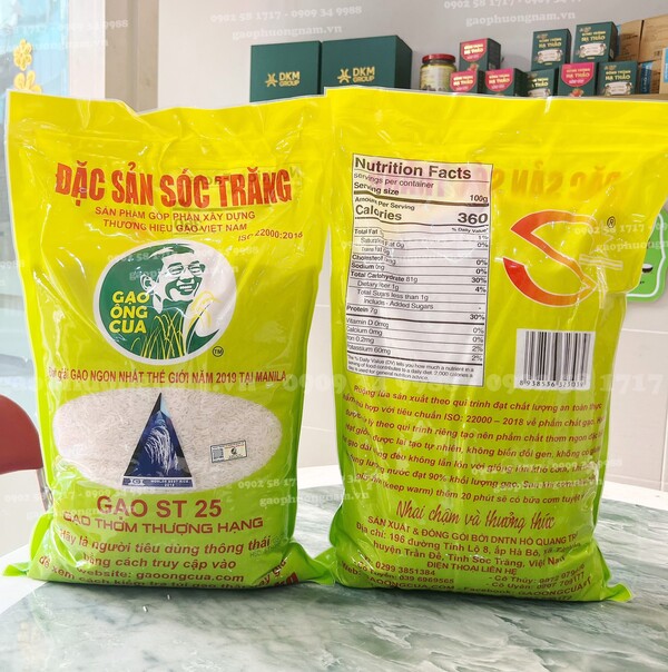 Bao gạo ST25 chính hãng DNTN Hồ Quang Trí 