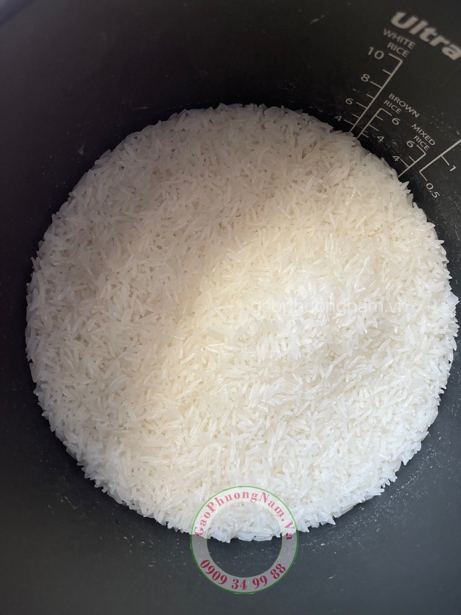 Nấu cơm gạo ST25 thơm ngon bằng nôi cơm điện 