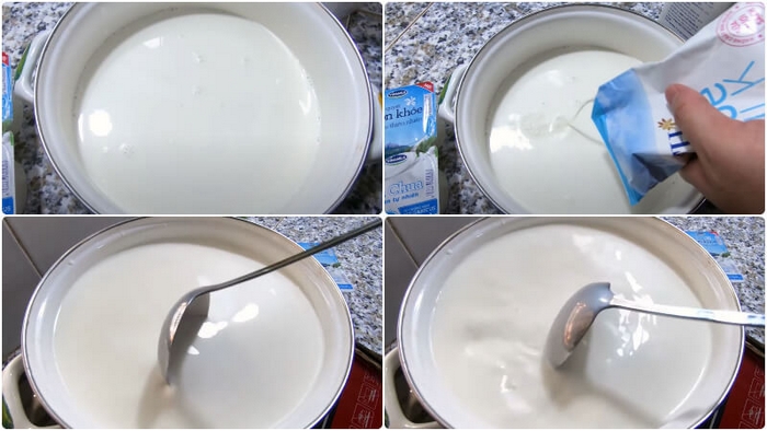 cách nấu sữa chua nếp cẩm